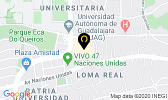 Mapa de Dunne Spa en Zapopan