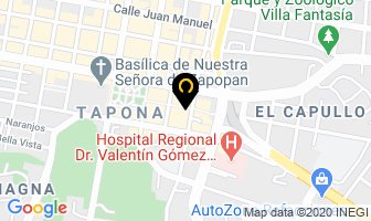 Mapa de El Huarachon en Zapopan