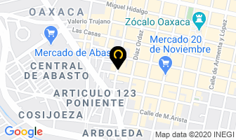 Mapa de Electro Iluminación De Oaxaca en Oaxaca de Juárez