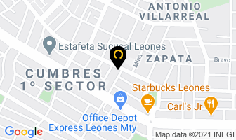 Mapa de Elite Productos Profesionales Selectos en Monterrey