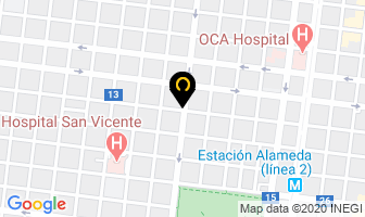 Mapa de Eliz Materias Primas en Monterrey
