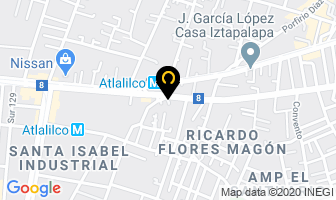 Mapa de Enfermeras San Martin en Ciudad de Mexico