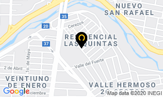 Mapa de Especialidades Electricas Faraday en Guadalupe de Ramírez