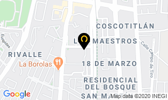 Mapa de Espejo Tours. en Pachuca de Soto
