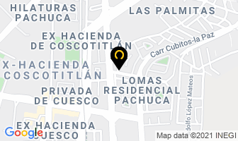 Mapa de Estetica Bellezza. 77.11.99.15.85. en Pachuca de Soto