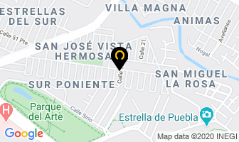 Mapa de Estetica Gonchis en Puebla