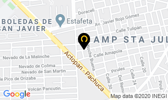 Mapa de Eurigraphics en Pachuca de Soto