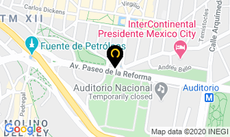 Mapa de Eventos Exclusivos Red Glass en Ciudad de Mexico