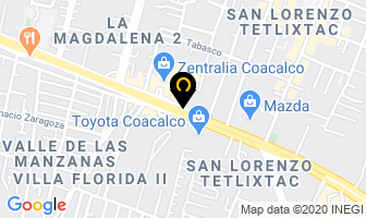 Mapa de Extintores ** Ave Fenix ** en Coacalco de Berriozábal