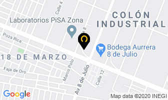 Mapa de Famusa Muebles en Guadalajara