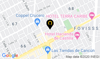 Mapa de Farmacias Del Ahorro en Cancún