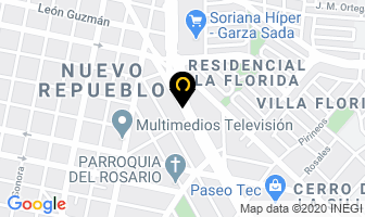 Mapa de Fayette Novias en Monterrey