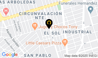 Mapa de Ferreteria Luevano en Aguascalientes