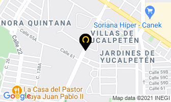 Mapa de Fletes Guadalajara Merida, S.a. De C.v. en Mérida