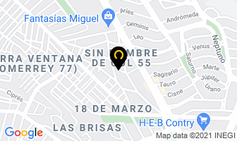 Mapa de Fletes Urgentes Marrufo en Monterrey