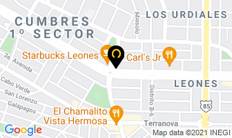Mapa de Floreria Floppos en Monterrey