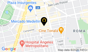 Mapa de Floreria Gonzalez Hnos S.a De Cv en Ciudad de Mexico