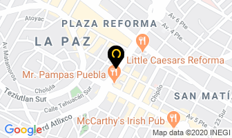Mapa de Florerias En Puebla Centro D Rosses en Puebla