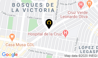 Mapa de Flower House en Guadalajara