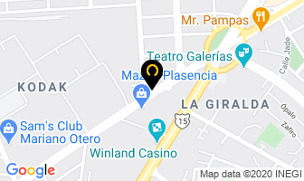 Mapa de Fonda Argentina en Zapopan