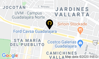 Mapa de Ford Cavsa en Zapopan