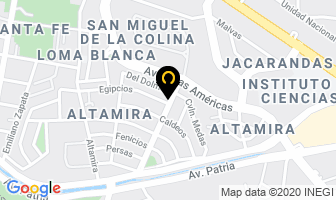 Mapa de Fraccionamiento Altamira en Zapopan