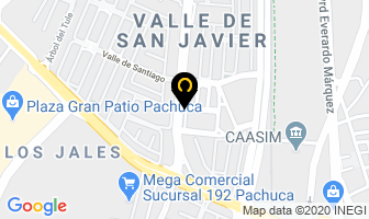 Mapa de Frizeria Salas De Belleza. en Pachuca de Soto