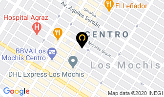 Mapa de Fumigaciones Ibarra, En Los Mochis en Ciudad de Mexico