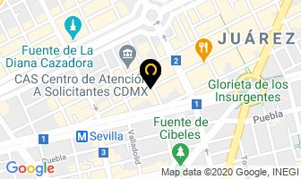 Mapa de Galerias Gomart en Ciudad de Mexico