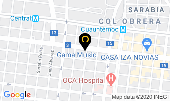 Mapa de Gama Music en Monterrey