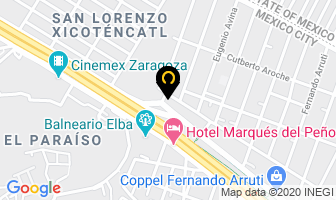 Mapa de Gas Zaragoza en Ciudad de Mexico