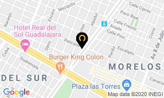 Mapa de Gasolinera Colon en Guadalajara