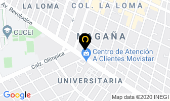 Mapa de Gdl Col Servicio Express en Guadalajara
