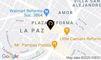 Mapa de Ginecologia Moderna Dres. Maldonado en Puebla