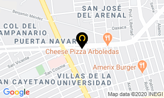 Mapa de Gorditas La Familia en Aguascalientes