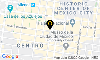 Mapa de Gran Hotel Ciudad De MÉxico en Ciudad de Mexico