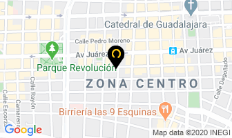 Mapa de Guitarras Zalapa en Guadalajara
