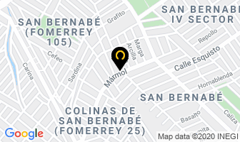Mapa de Helados Del Norte en Monterrey