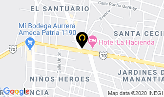 Mapa de Helados Piwy en Ameca