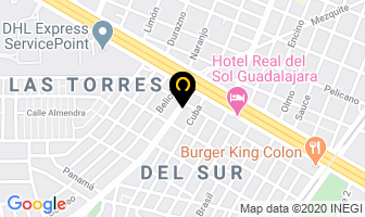 Mapa de Herramientas Del Sur en Guadalajara