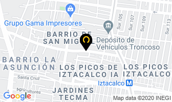 Mapa de Herreria Paredes en Iztacalco