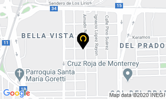 Mapa de HerrerÍas Del Centro en Monterrey