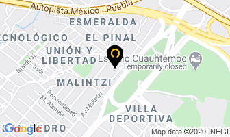 Mapa de Hilos Claudia S.a De C.v en Puebla