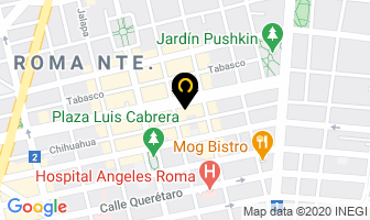 Mapa de Hinojosa Laura Dra. en Ciudad de Mexico