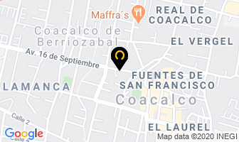 Mapa de Holistica Baruc en Coacalco de Berriozábal