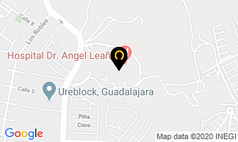 Mapa de Hospital Angel Leaño en Zapopan