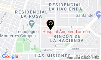 Mapa de Hospital Ángeles Torreón en Torreón