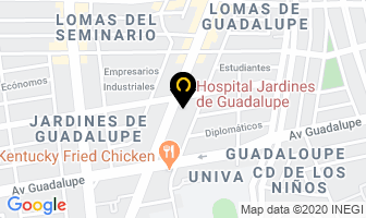 Mapa de Hospital Jardines De Guadalupe en Zapopan