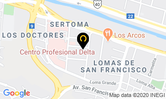 Mapa de Hospital San Lucas / Dra. Teresa HernÁndez Aguilar / Dr. Jorge Huerta Gonz& en Monterrey