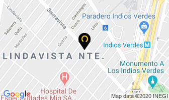 Mapa de Hospital Veterinario V.i.p. en Ciudad de Mexico